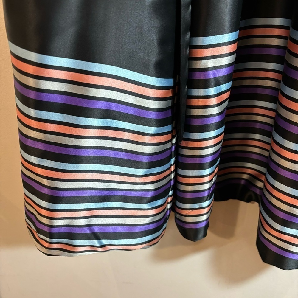 WOODWARDS Sz L-XL Mid  Length Unique Lining Buttoned Vintage Persian Lamb Coat - Picture 9 of 12
